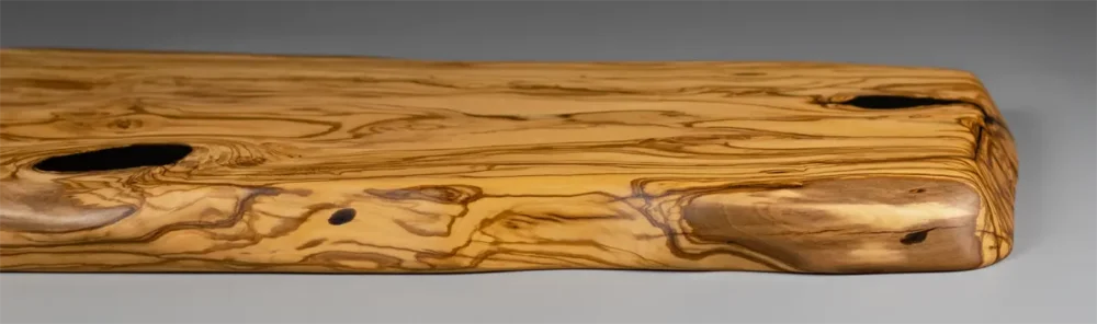 large olive wood cutting board