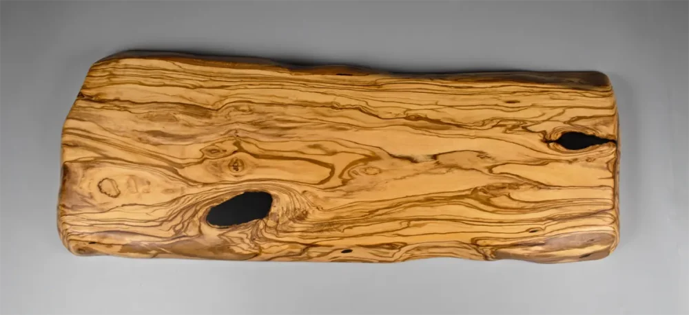 aerial view of large olive table