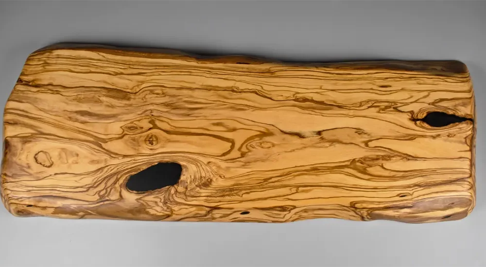 aerial view of large olive table