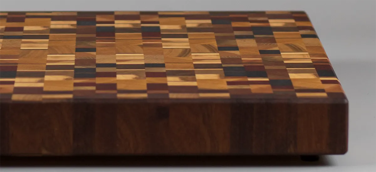 Chaos chaotic end grain cutting board