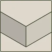 Cutting board with straight edges