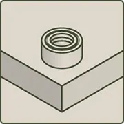 Cutting board with premium aluminium feet