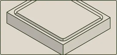 Cutting board with juice groove