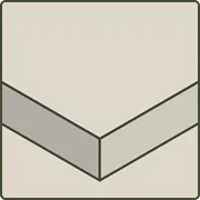 Cutting board without feet
